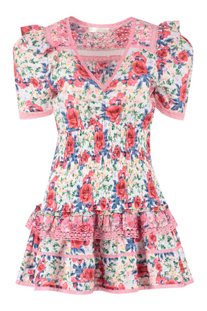 Rena printed cotton dress-0